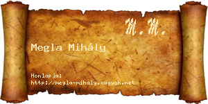 Megla Mihály névjegykártya