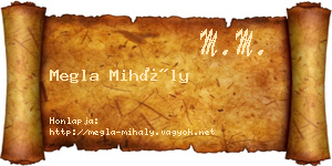 Megla Mihály névjegykártya